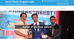 Desktop Screenshot of facialplasticsurgeonindia.com