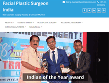 Tablet Screenshot of facialplasticsurgeonindia.com